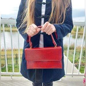 Beautiful red vintage handbag